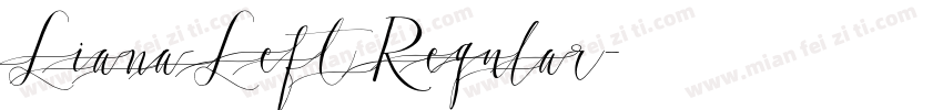 LianaLeft Regular字体转换
